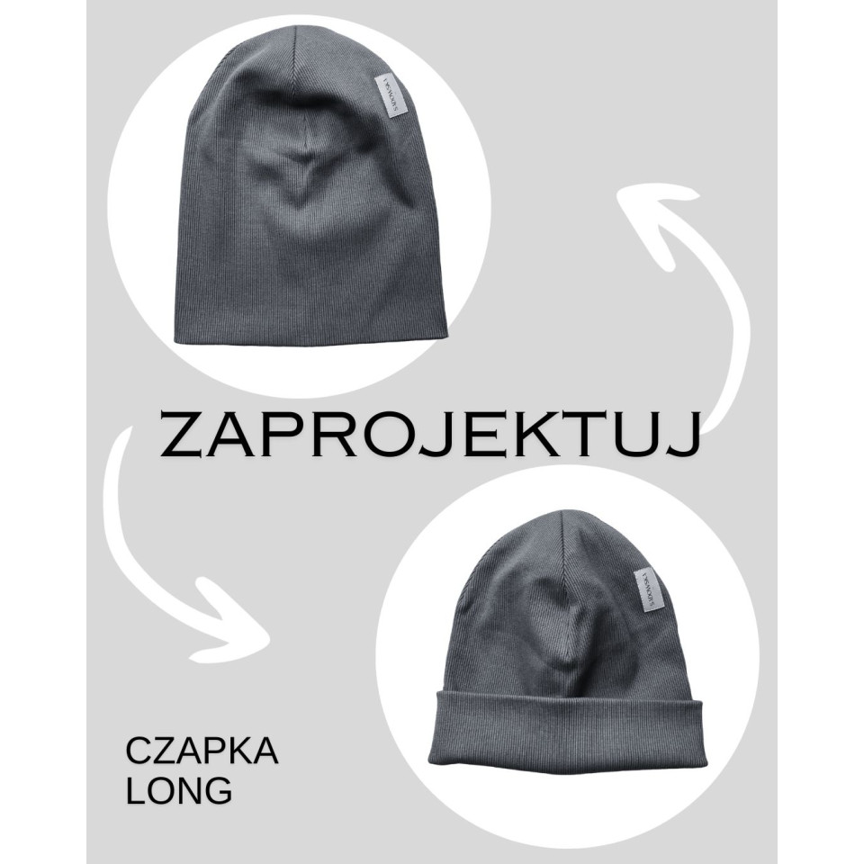 ZAPROJEKTUJ - LONG - Długa czapka zimowa z dzianiny prążkowanej - różne kolory